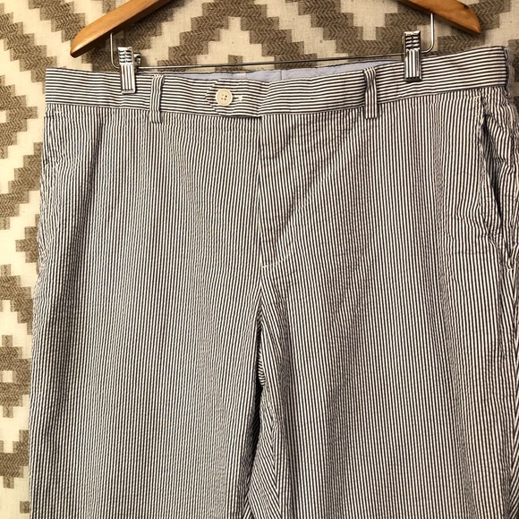 Brooks Brothers Blue White Seersucker Dress Pants - Picture 4 of 7